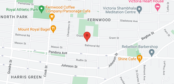 map of 1608 Camosun St